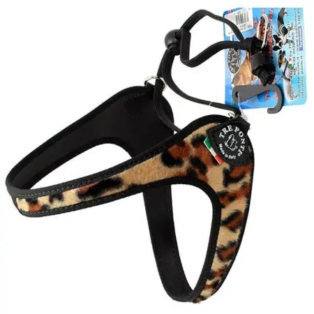 Endast idag Kattsele Tre Ponti leopardmönstrad