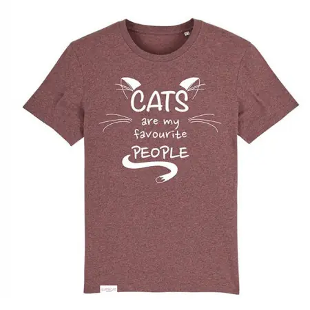Supercat tshirt unisex Favourite Black-Cranberry Outlet