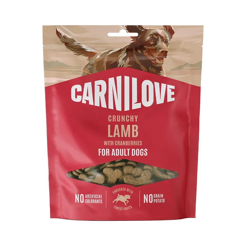 Carnilove Koiran Rapea Välipala Karitsa & Karpalot 200 g Snabb leverans