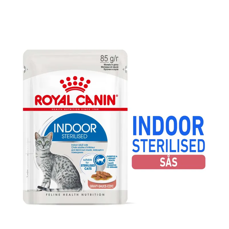 Royal Canin Indoor Gravy 12x85 g Billigare