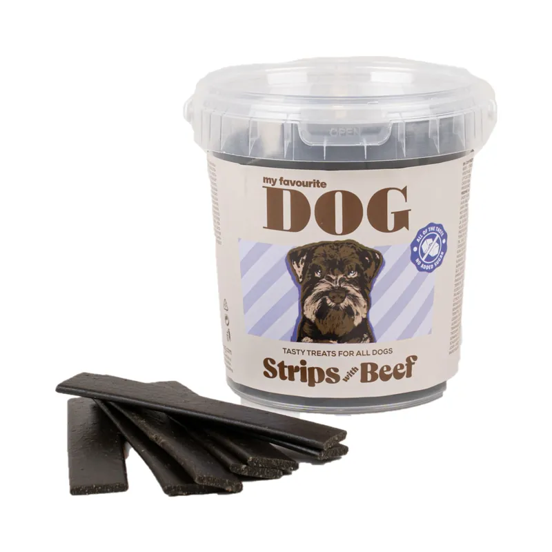 Nedsatt pris My favourite DOG Strips mit Rind 500 g