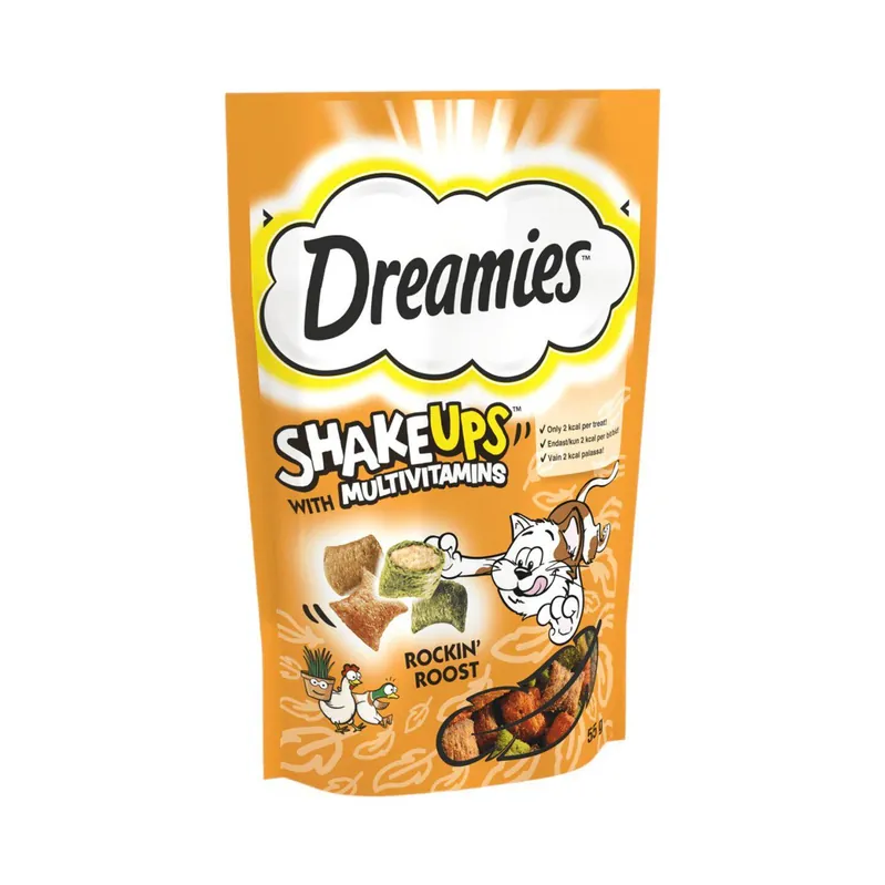 Dreamies Shake-Ups Multivitamiini Roost 55 g Endast idag