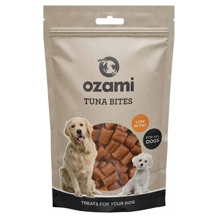 Säker betalning Ozami Naturlig Godbit Till Hunden Tuna Bites 100g