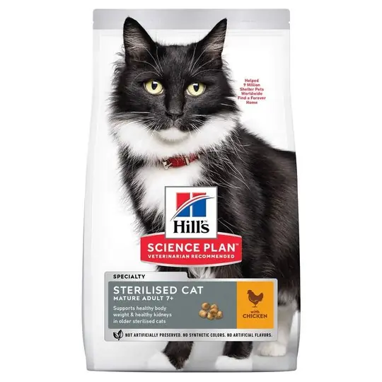 Beställ nu Hill's Science Plan Cat Mature Adult 7+ Sterilised Chicken (1,5 kg)