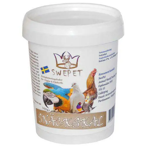 Snäckskal Mineraler för Fågel - 500 g Populärt val