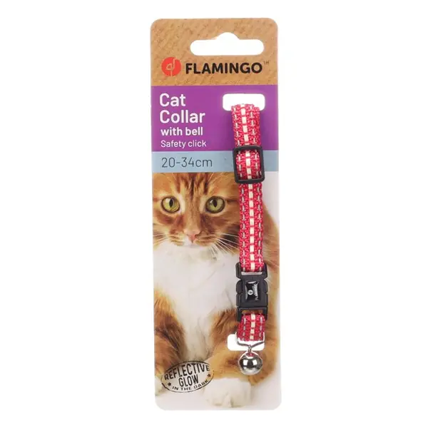Halsband Jinxy katt röd 20-34cm Extra rabatt